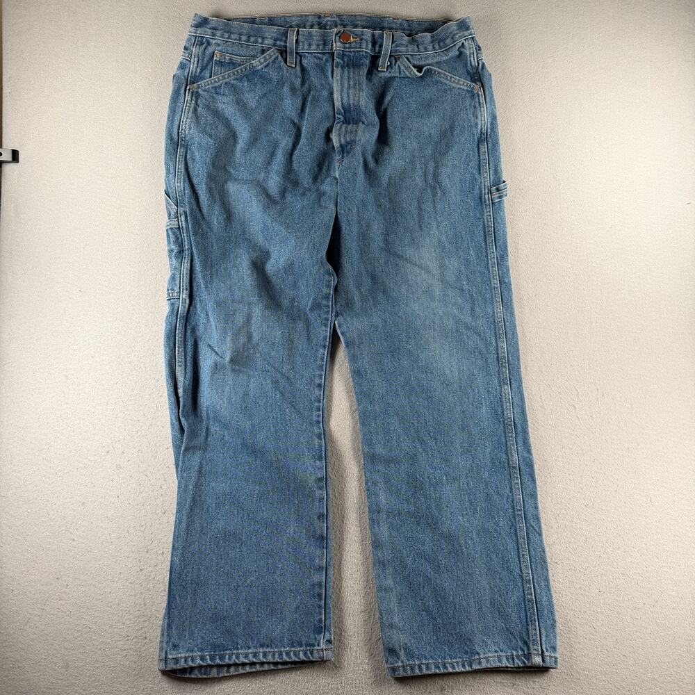 Round House Men's 38x30 Blue Denim Carpenter Jeans Made in USA Workwear